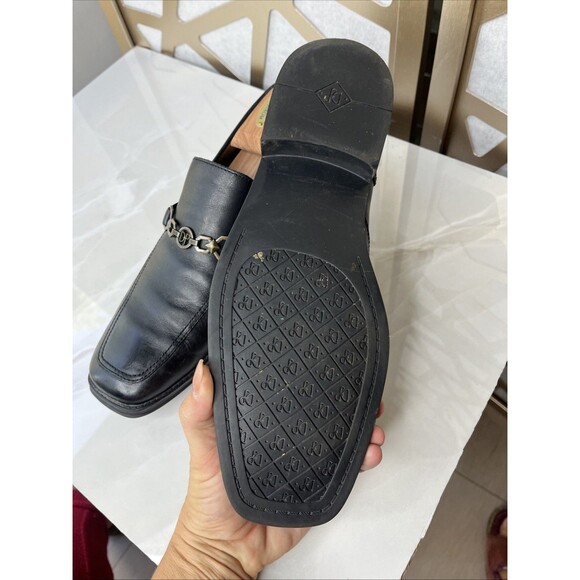 DONALD J. PLINER Men Sz 10 M Black LEATHER KOLLE 21 BIT LOAFERS Slip On Shoes main image 12
